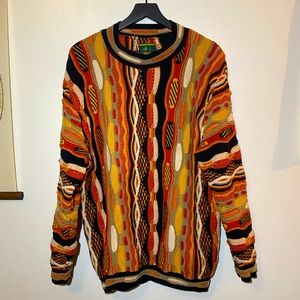 Colored Coogi Styled Sweater 